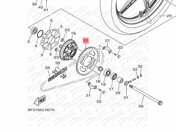 CRYPTON 115 ARKA DİŞLİ