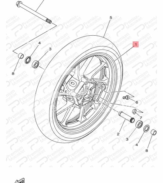MT-07 ÖN JANT MAVİ (2021-2022)