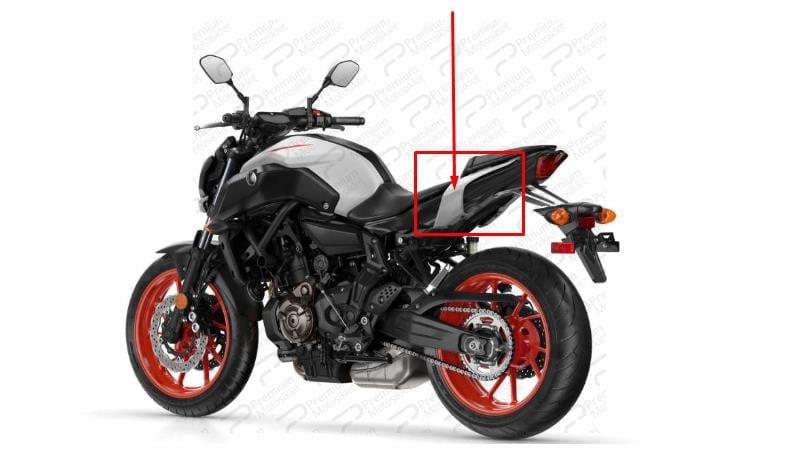 MT-07 SOL KUYRUK KARENAJ Açık Gri Metalik