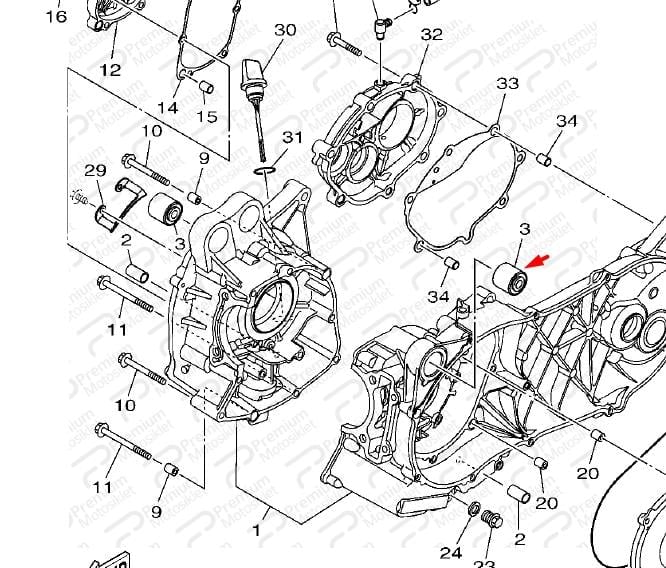 NMAX 125 MOTOR BLOK TAKOZU