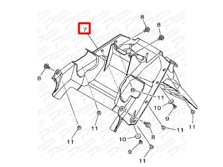 NMAX 125/155 ARKA ÇAMURLUK