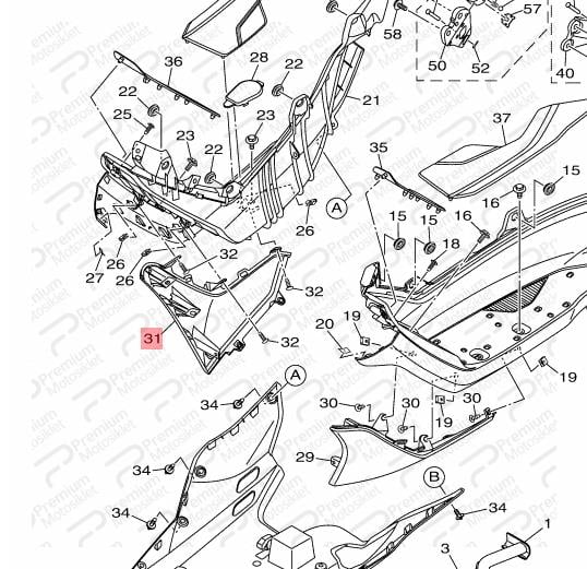 NMAX 125/155 SAĞ MARŞPİYEL PARLAK GRİ (2021-2022)