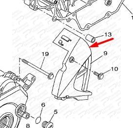 WR125X ÖN DİŞLİ KAPAĞI