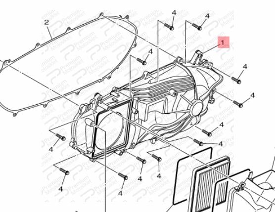 XMAX 250/300 KARTER KAPAĞI METAL (2017-2022)