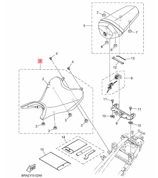 YAMAHA R25 SÜRÜCÜ SELESİ  (2025 MODEL)