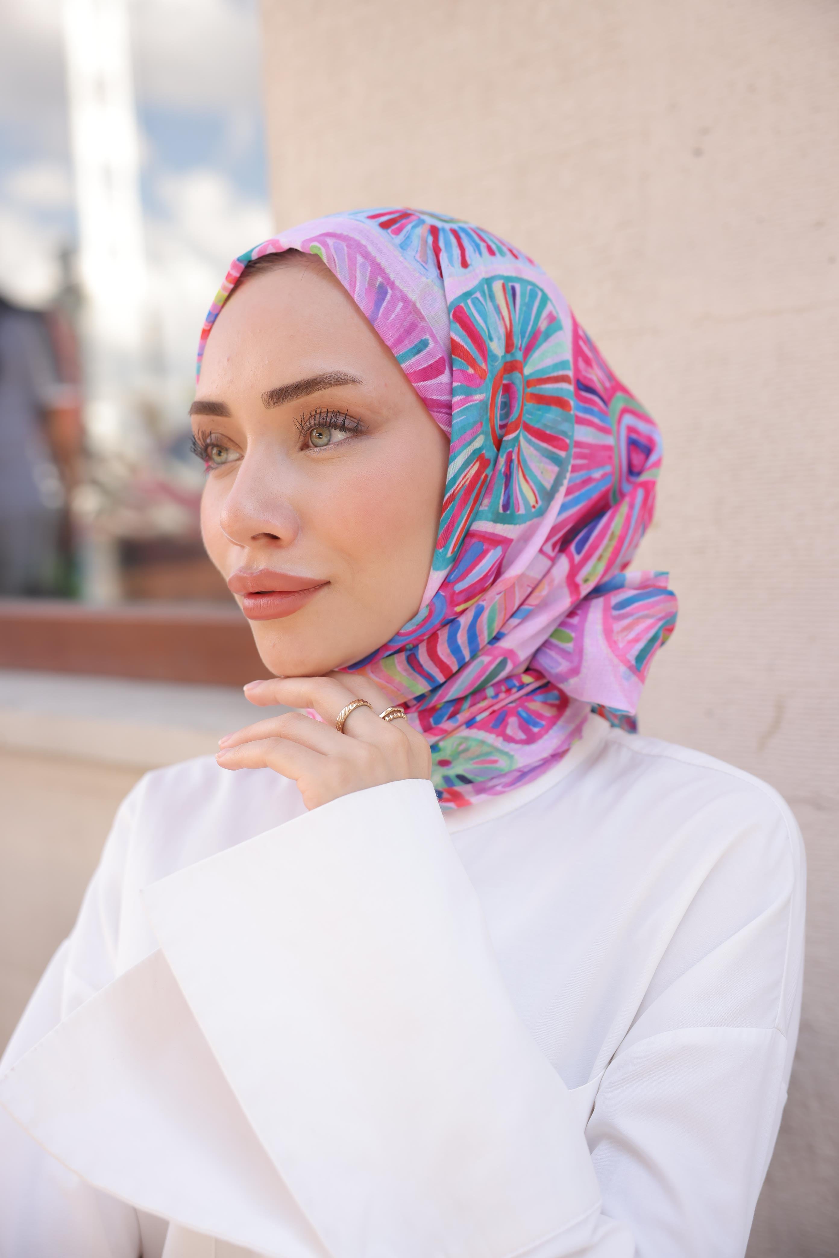 Helia Pamuklu Şal Pembe