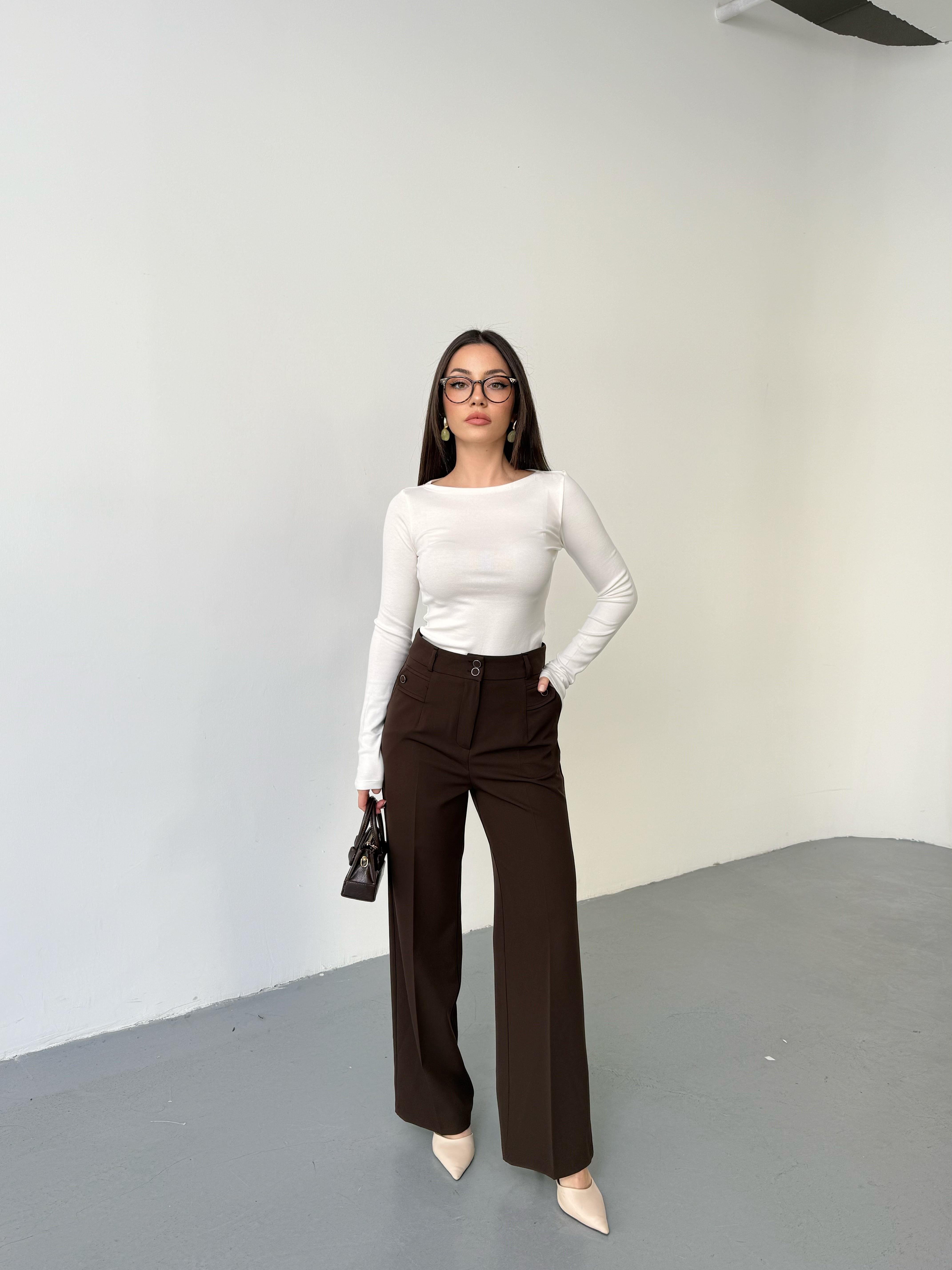 Çift Düğmeli Şık Pantolon