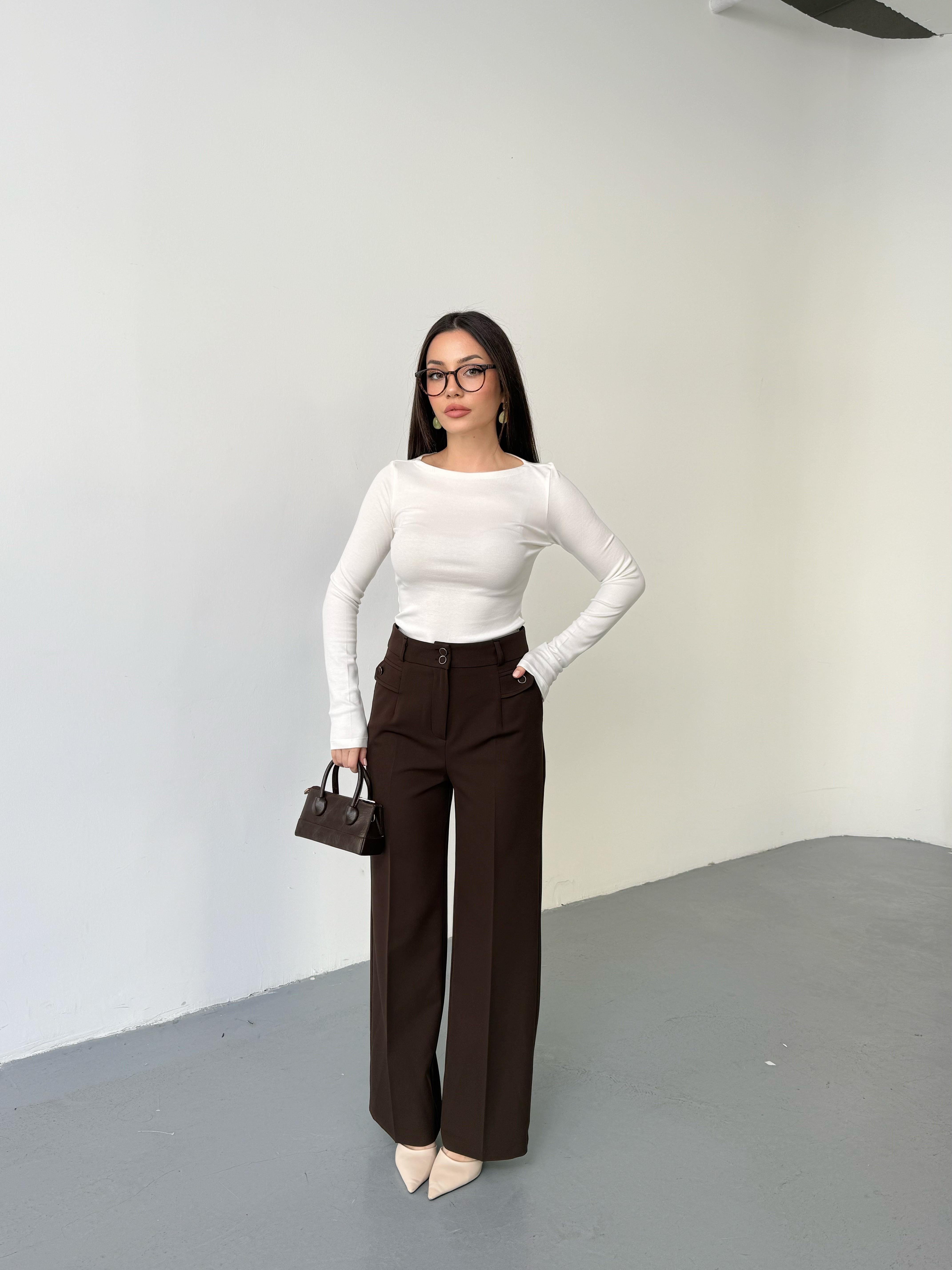 Çift Düğmeli Şık Pantolon