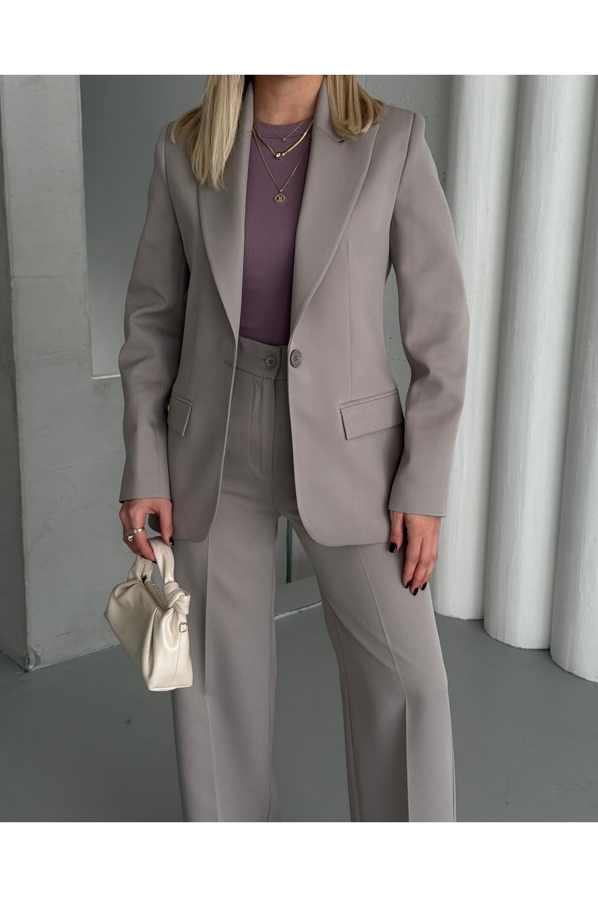 KOPYA - Blazer Takım Elbise Tek Düğme Ceket Pantolon