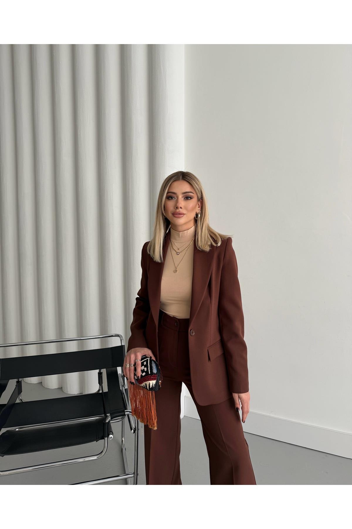 KOPYA - Blazer Takım Elbise Tek Düğme Ceket Pantolon