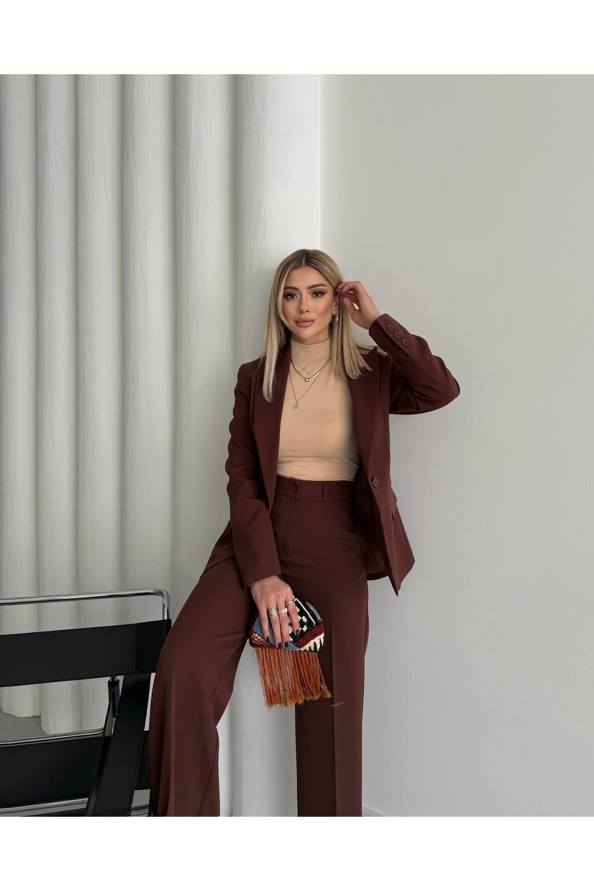 KOPYA - Blazer Takım Elbise Tek Düğme Ceket Pantolon