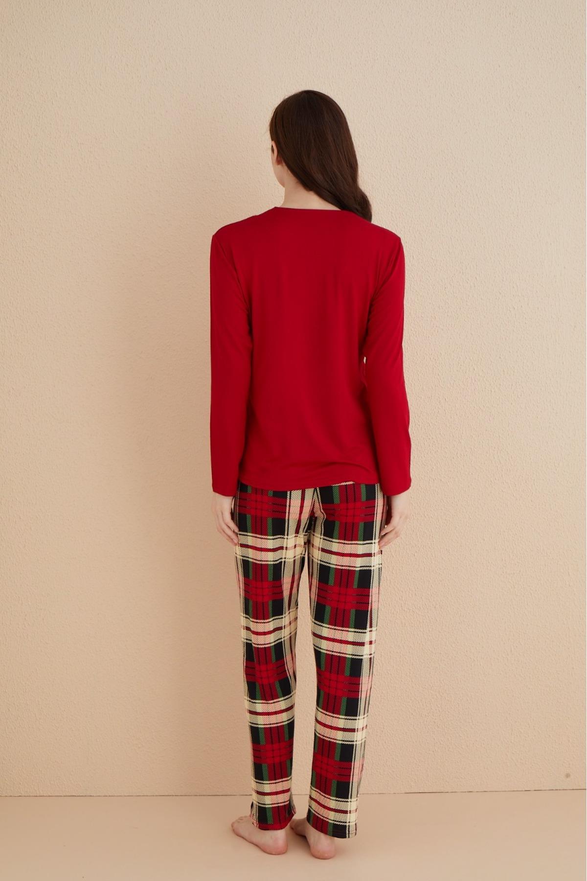Milan Kadın Pijama Takmı Baskılı Hope 50902-11