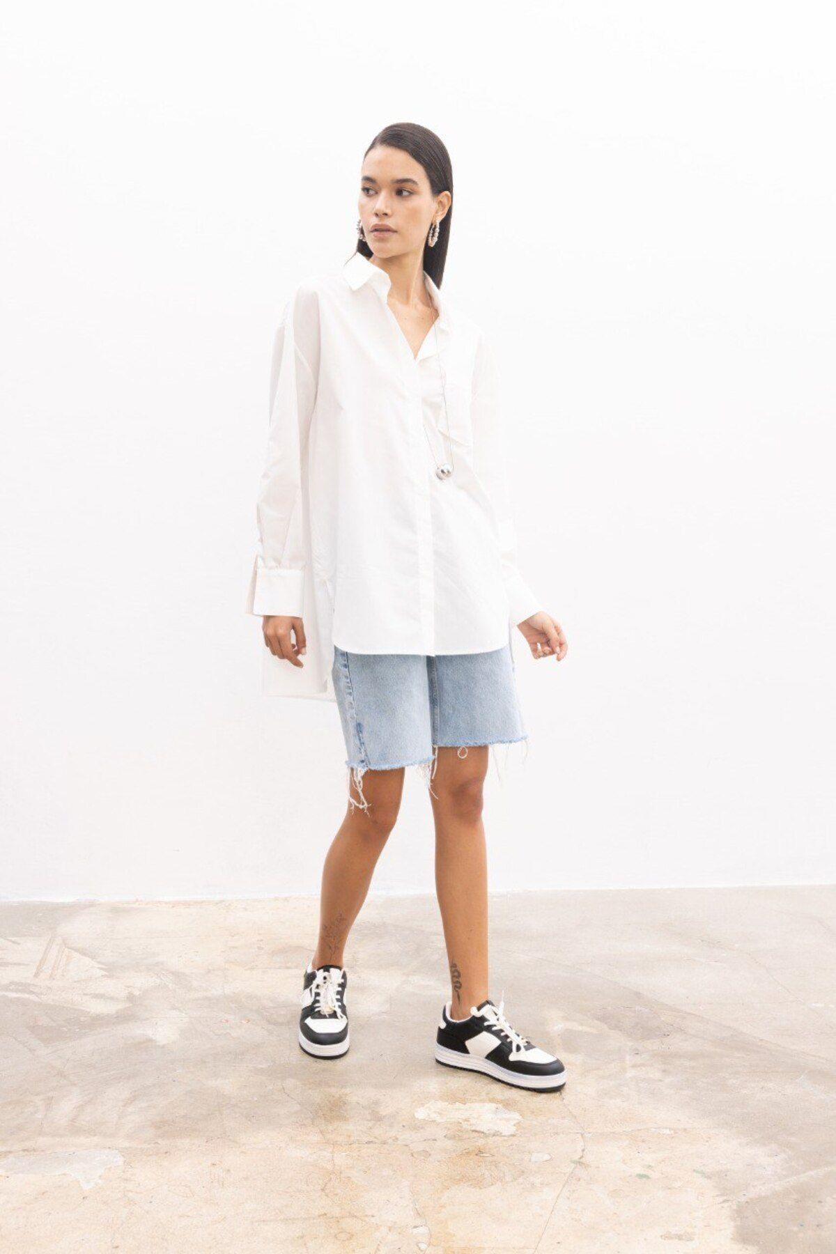 Oversize Poplin Gömlek