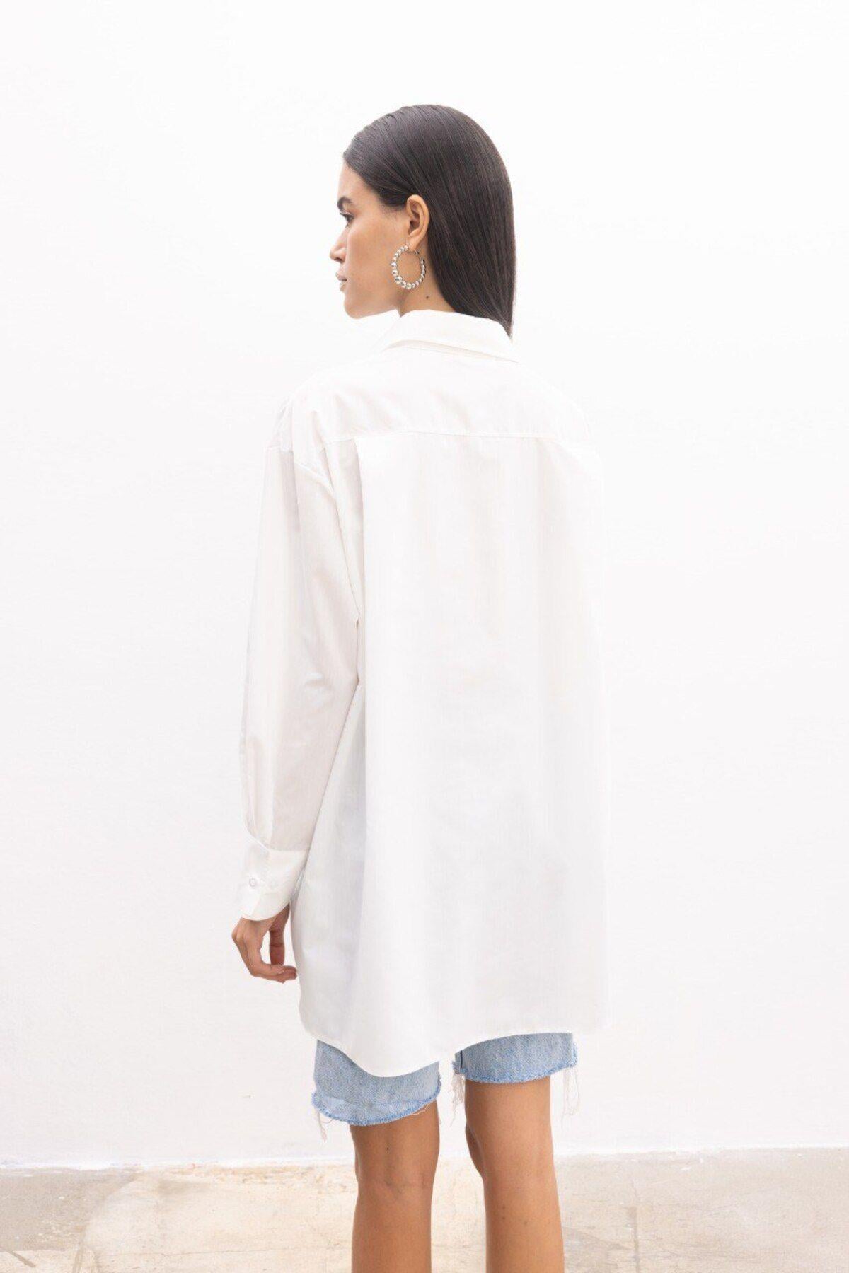 Oversize Poplin Gömlek