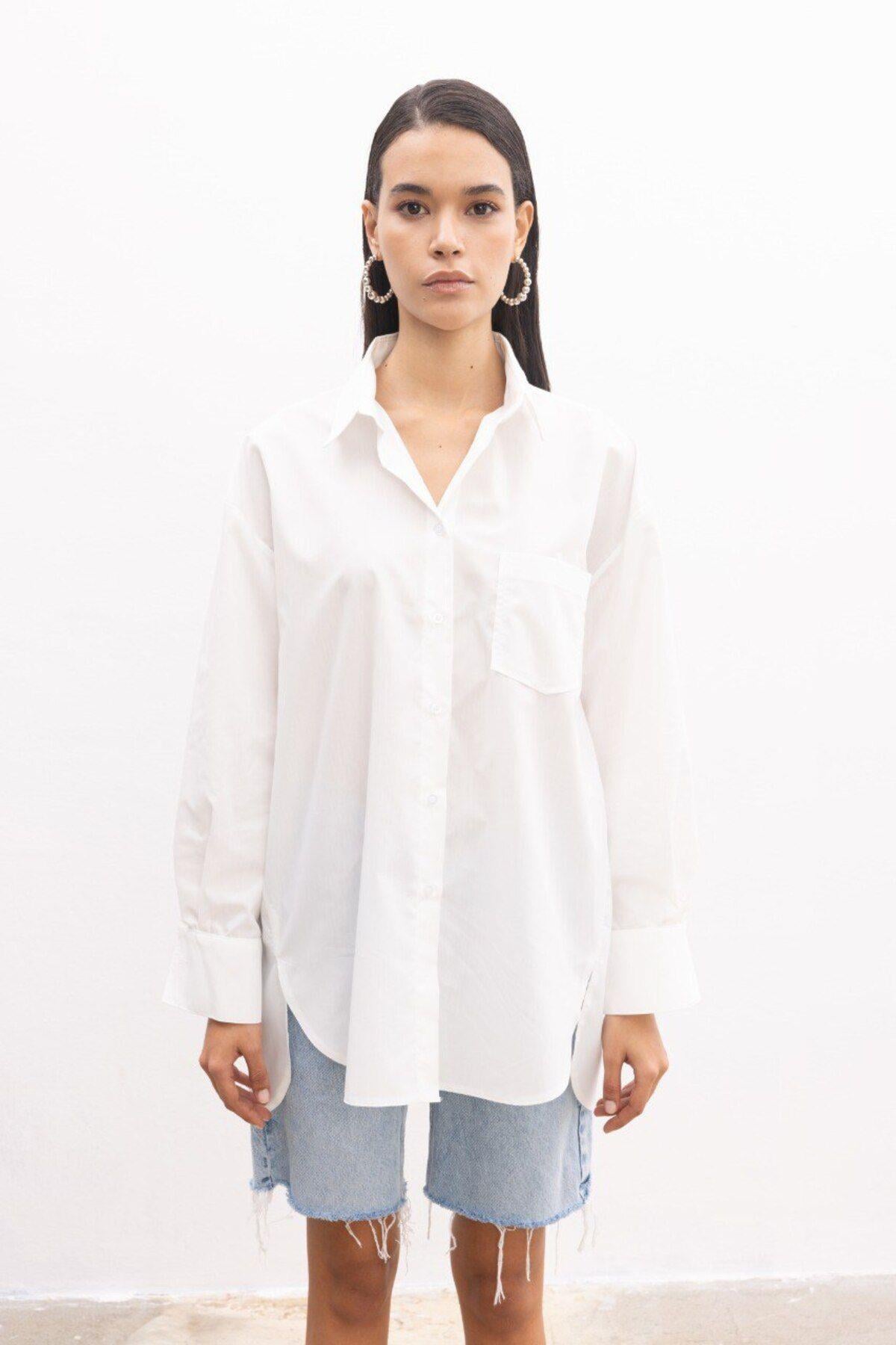 Oversize Poplin Gömlek