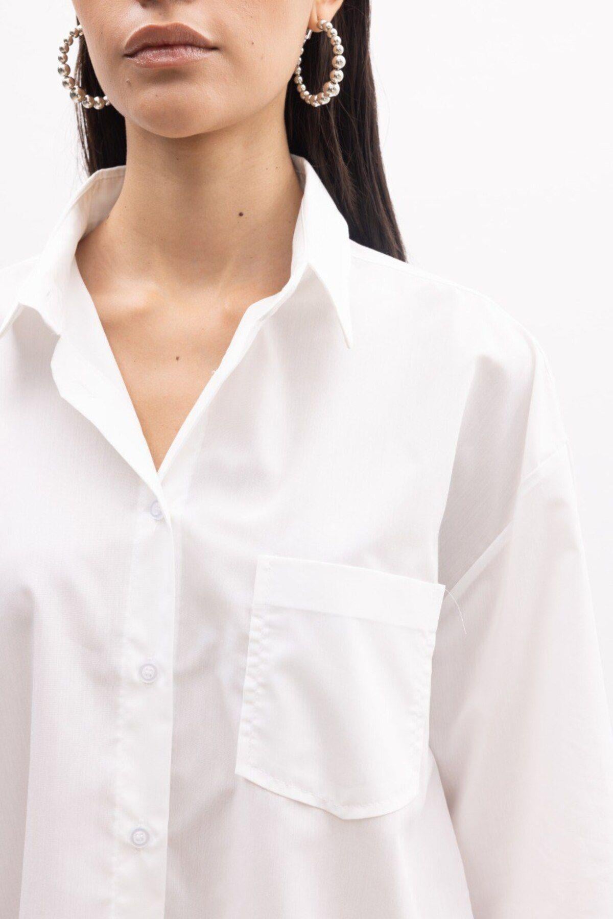 Oversize Poplin Gömlek