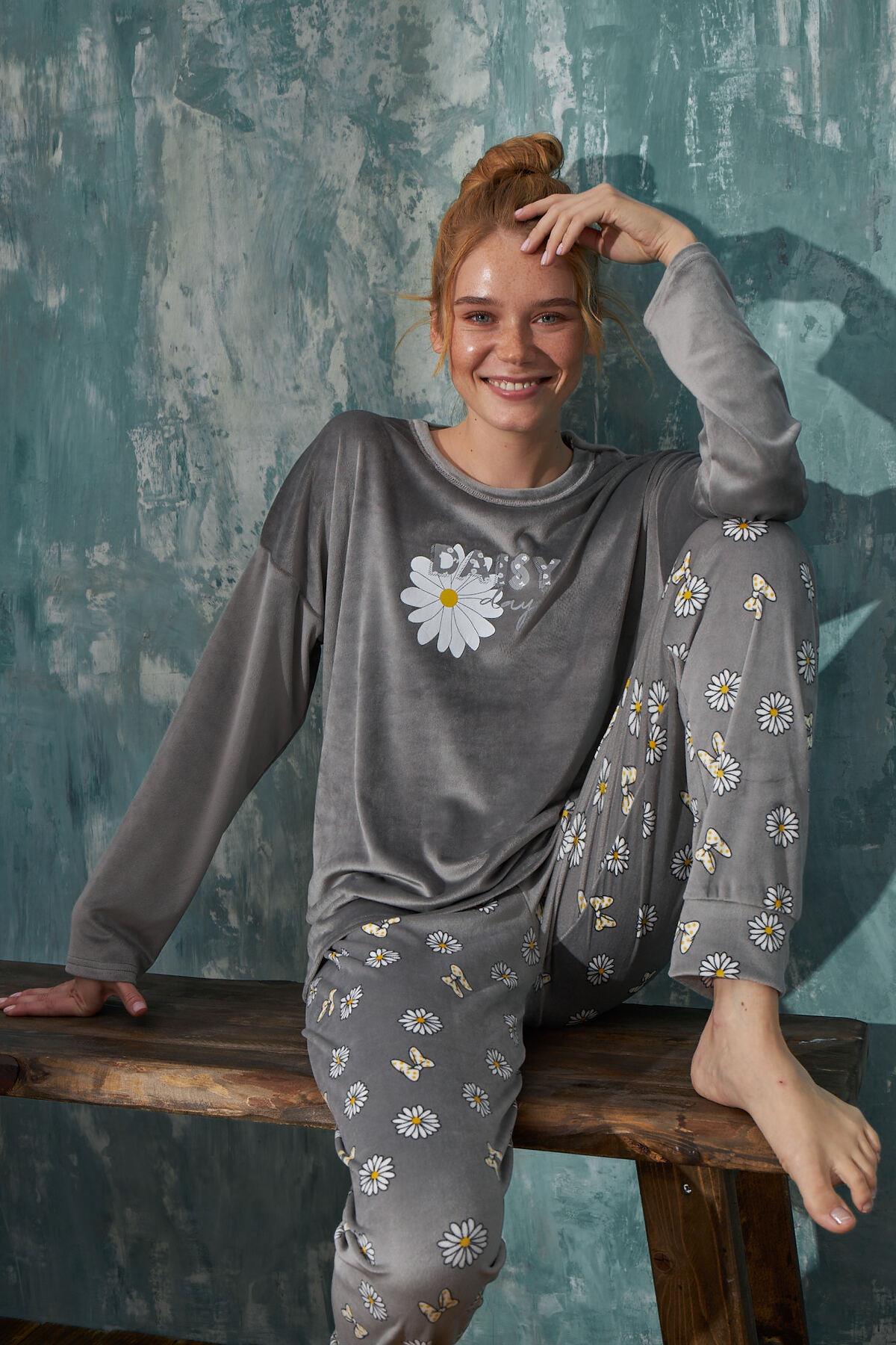 Vuntal Kadife Takım Daisy