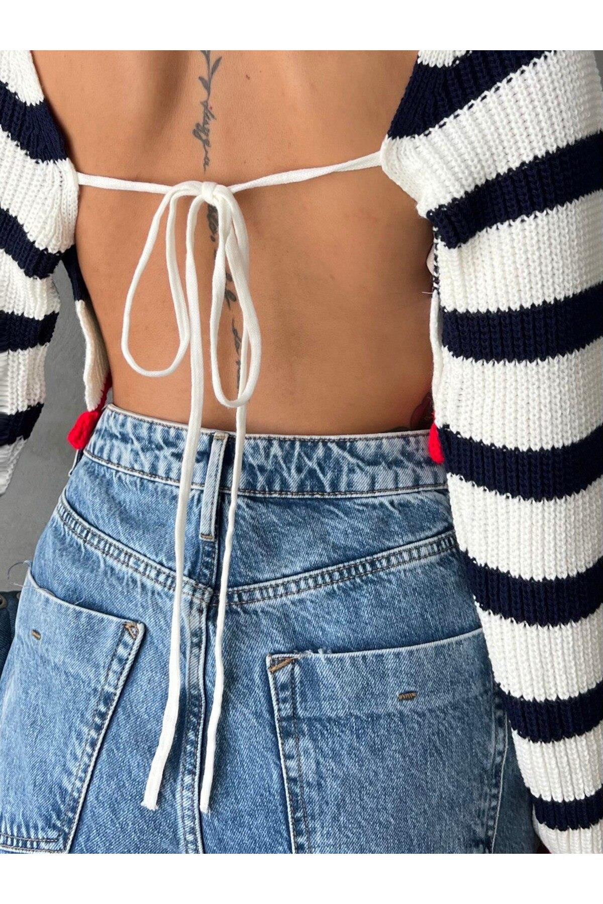 Yüksek Kaliteli Sırt Dekolteli Crop