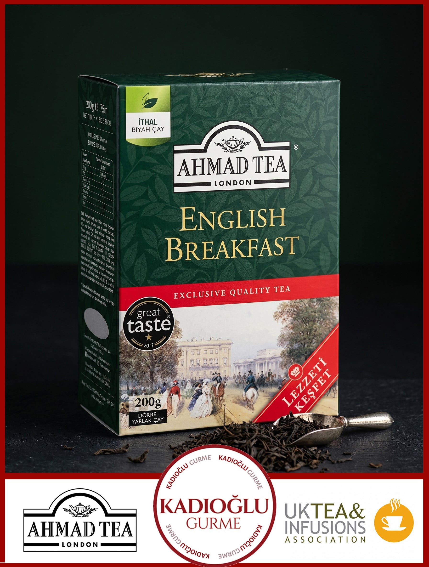 AHMAD TEA ENGLISH BREAKFAST DOKME CAY 200 GR  