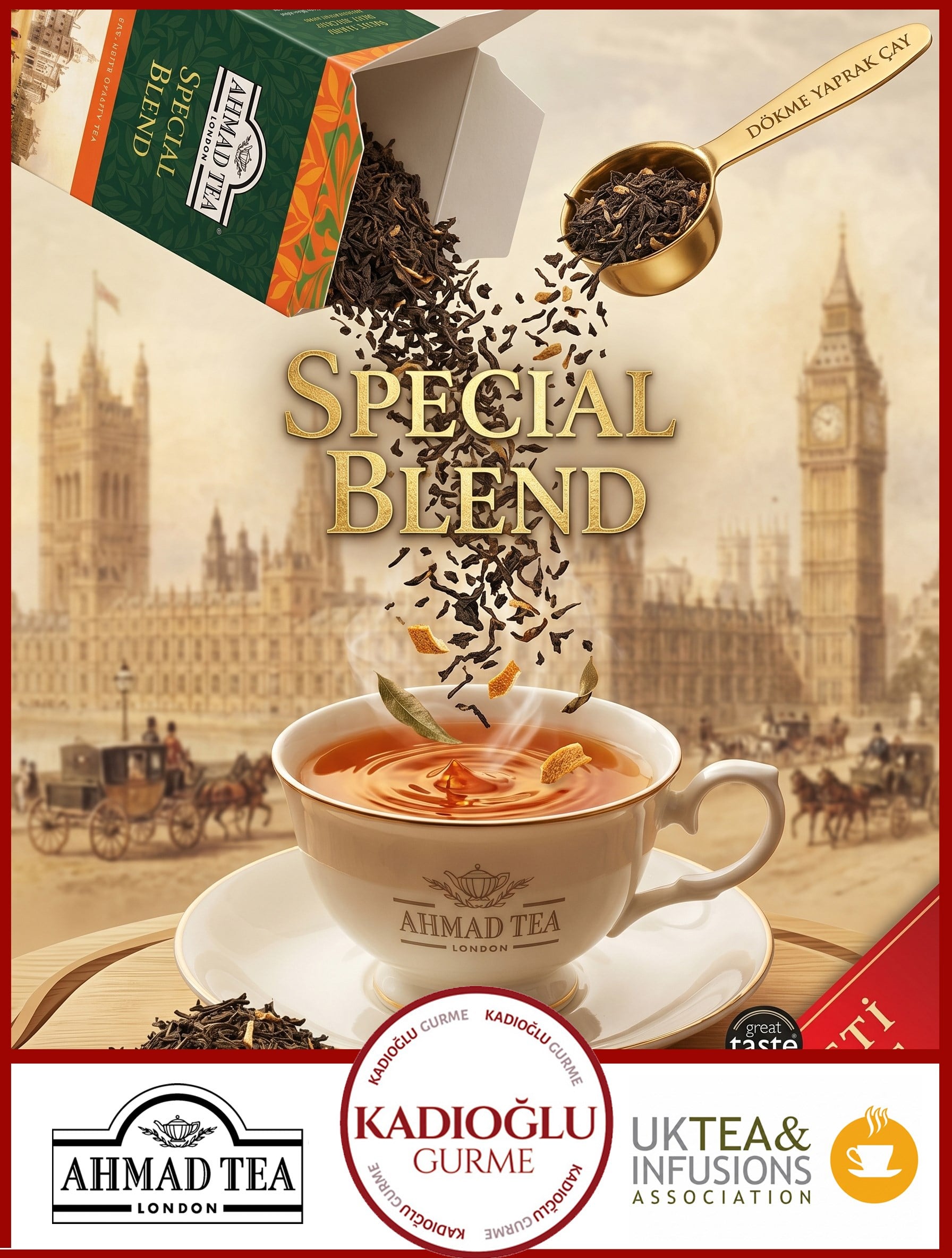 Ahmad Tea Special Blend Loose Tea bergamot kokulu çay siyah çay 400gr