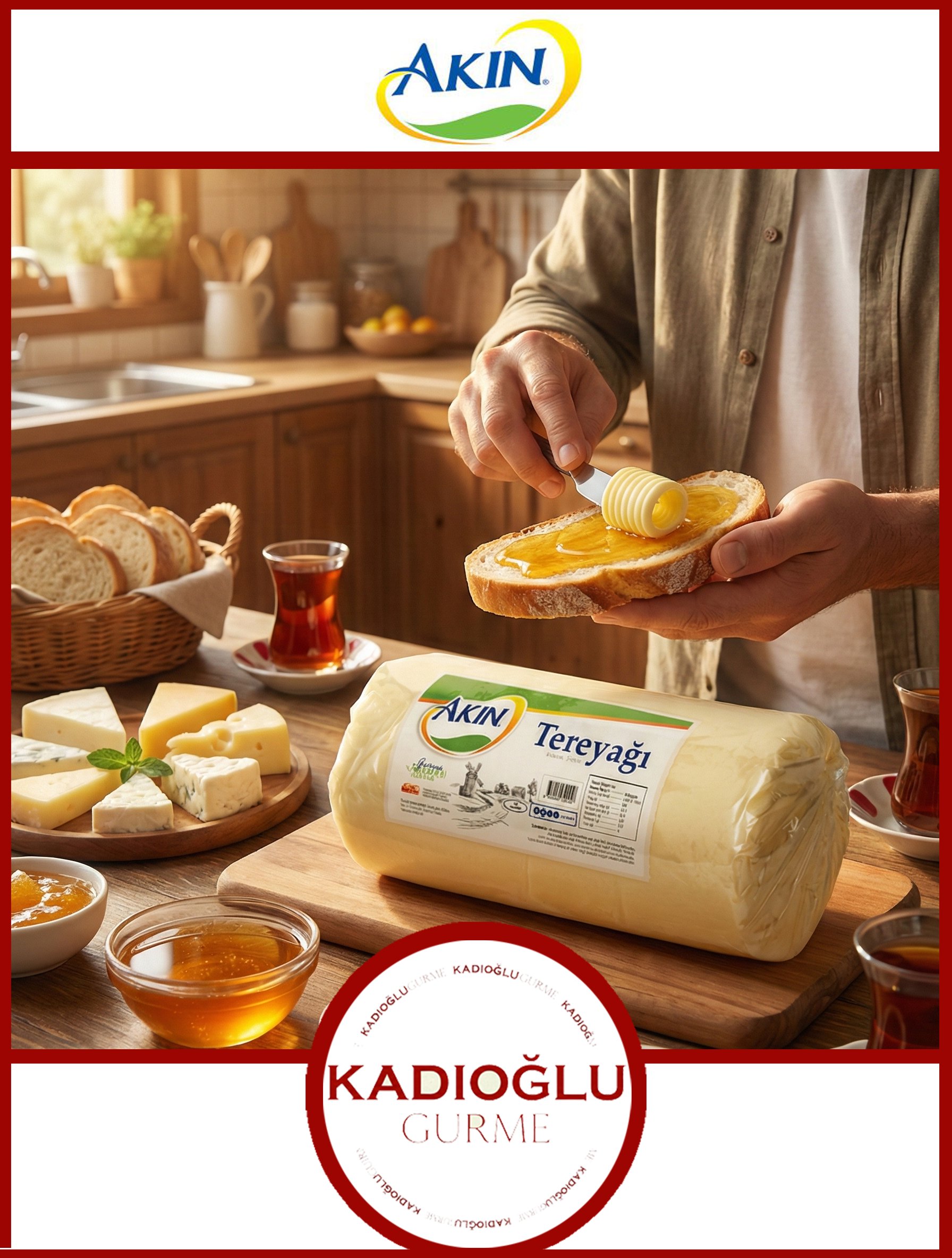 Akın Tereyağı 500 Gr. Rulo