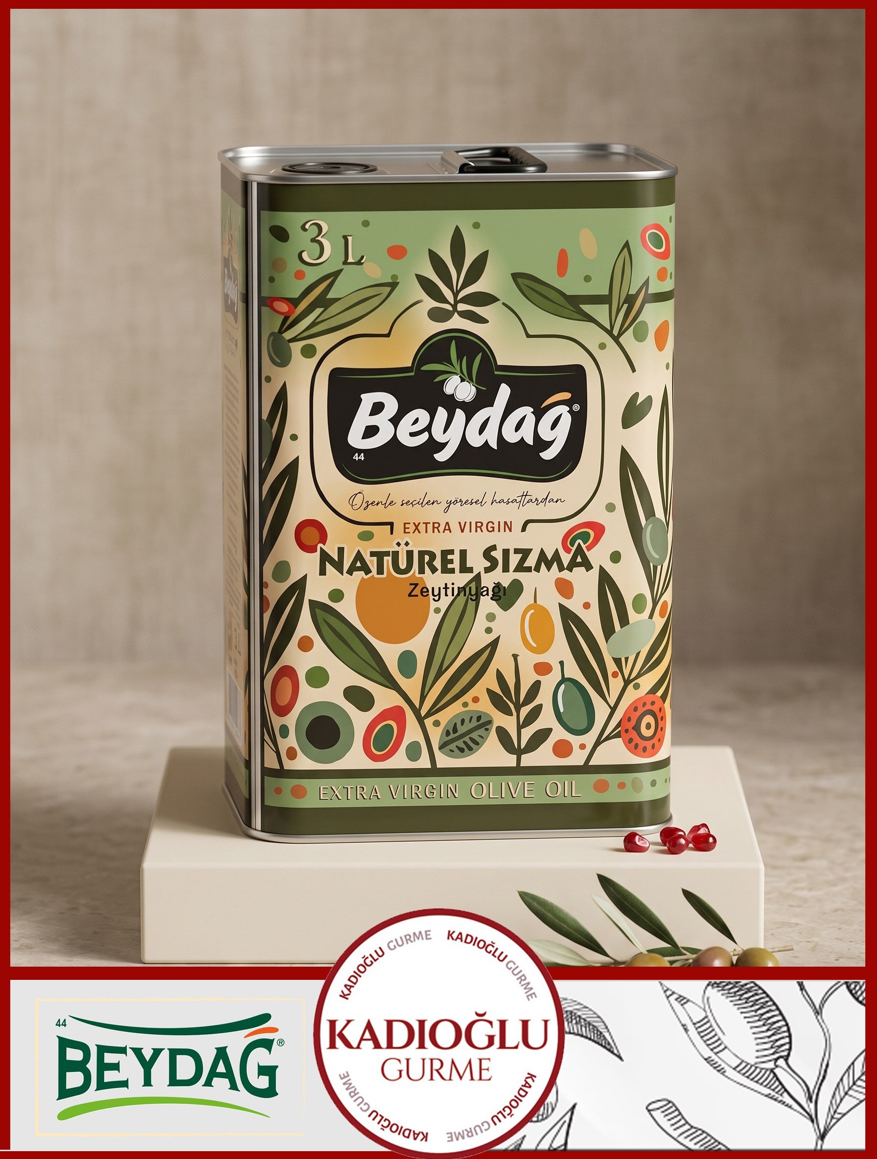 BEYDAĞ NATUREL SIZMA ZEYTİNYAĞ 3 LT