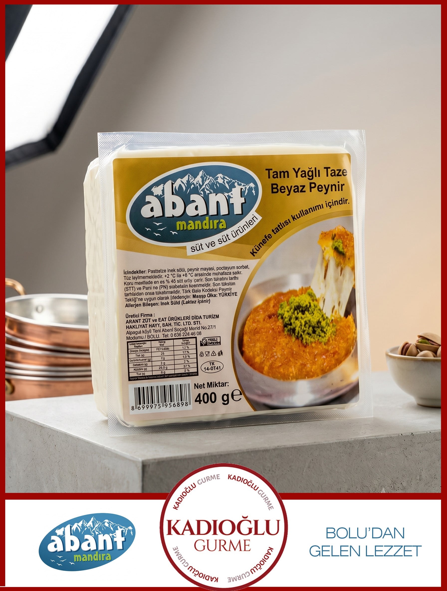 Bolu Abant Künefe Peyniri 400 gr