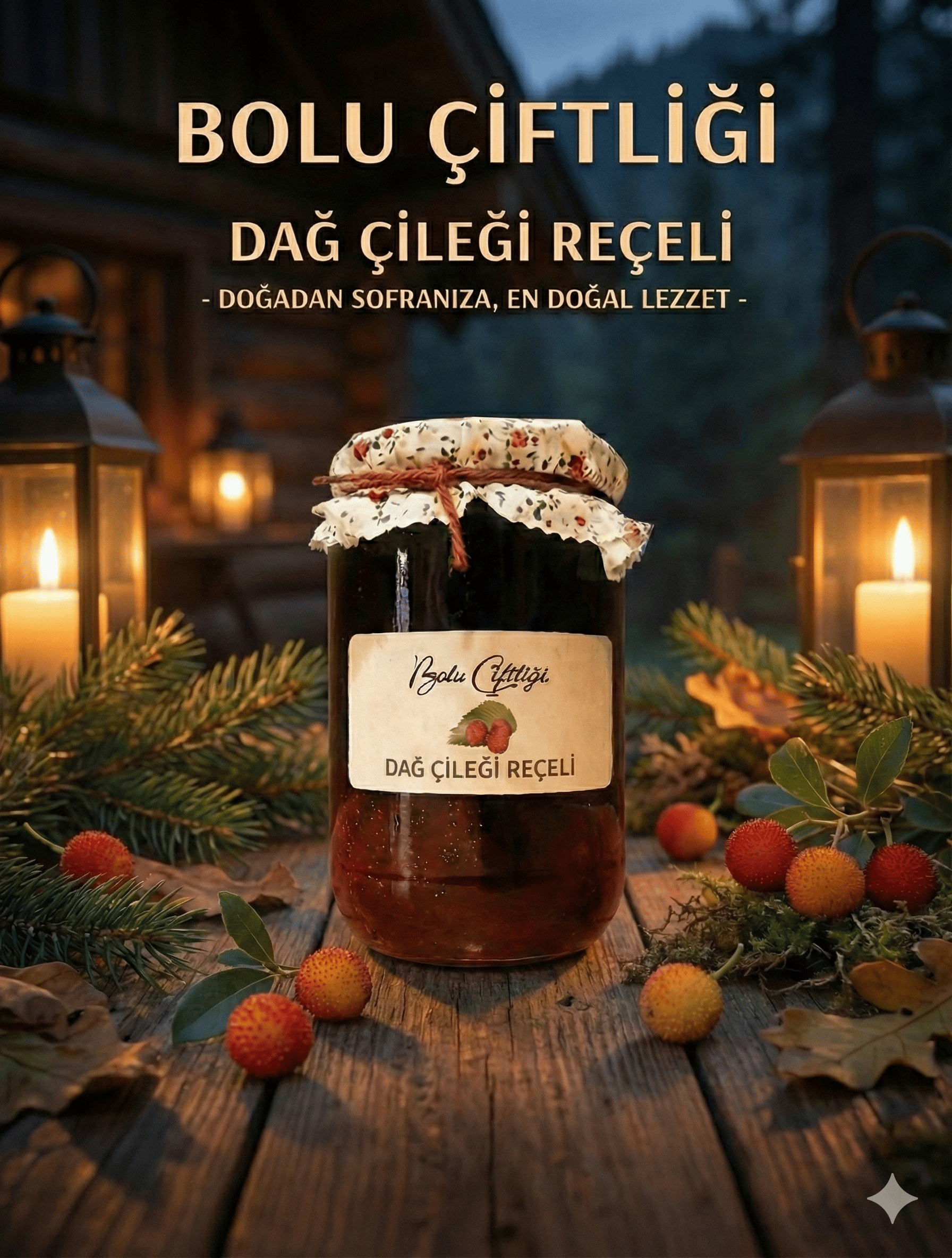 Bolu Çiftliği 660 gr Dağ Çileği
