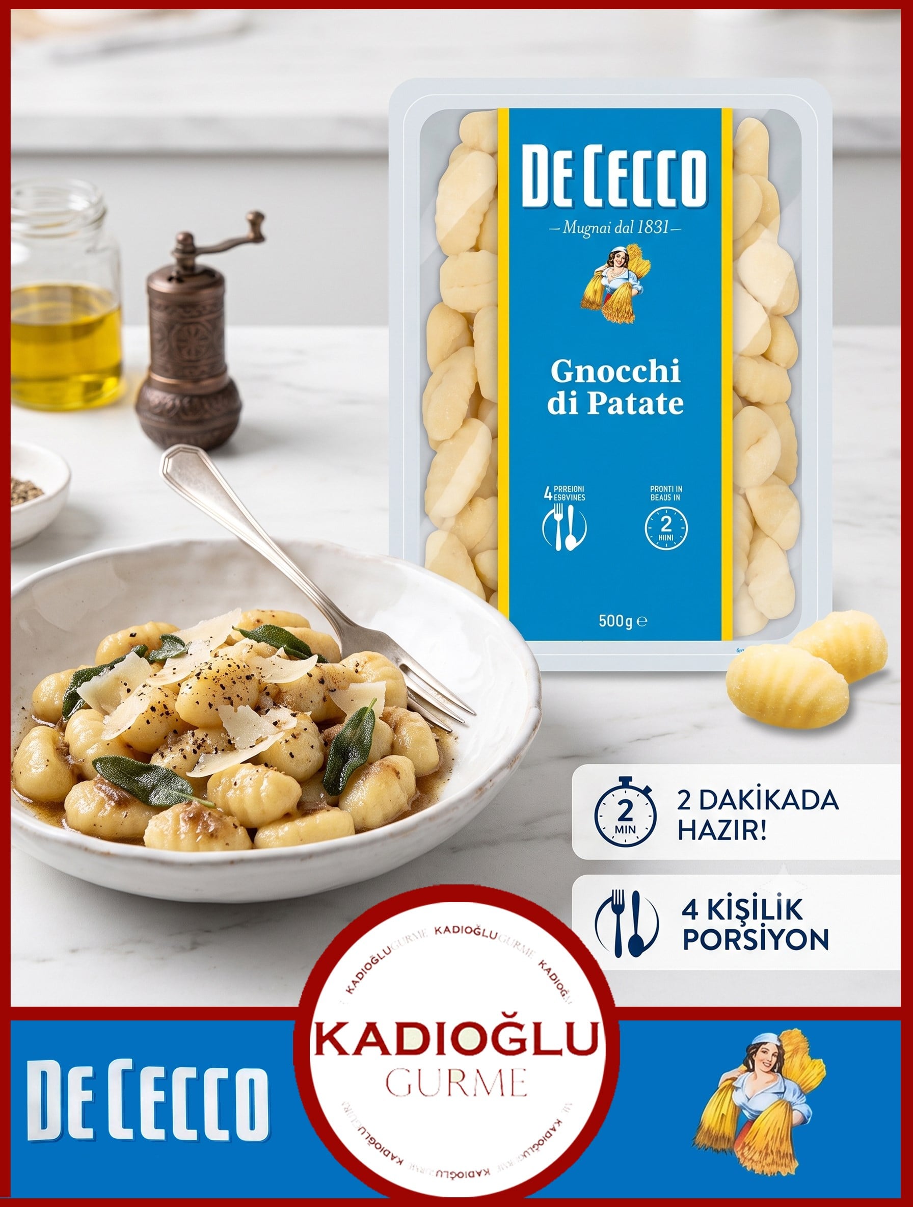 De Cecco Patatesli Gnocchi 500 GR