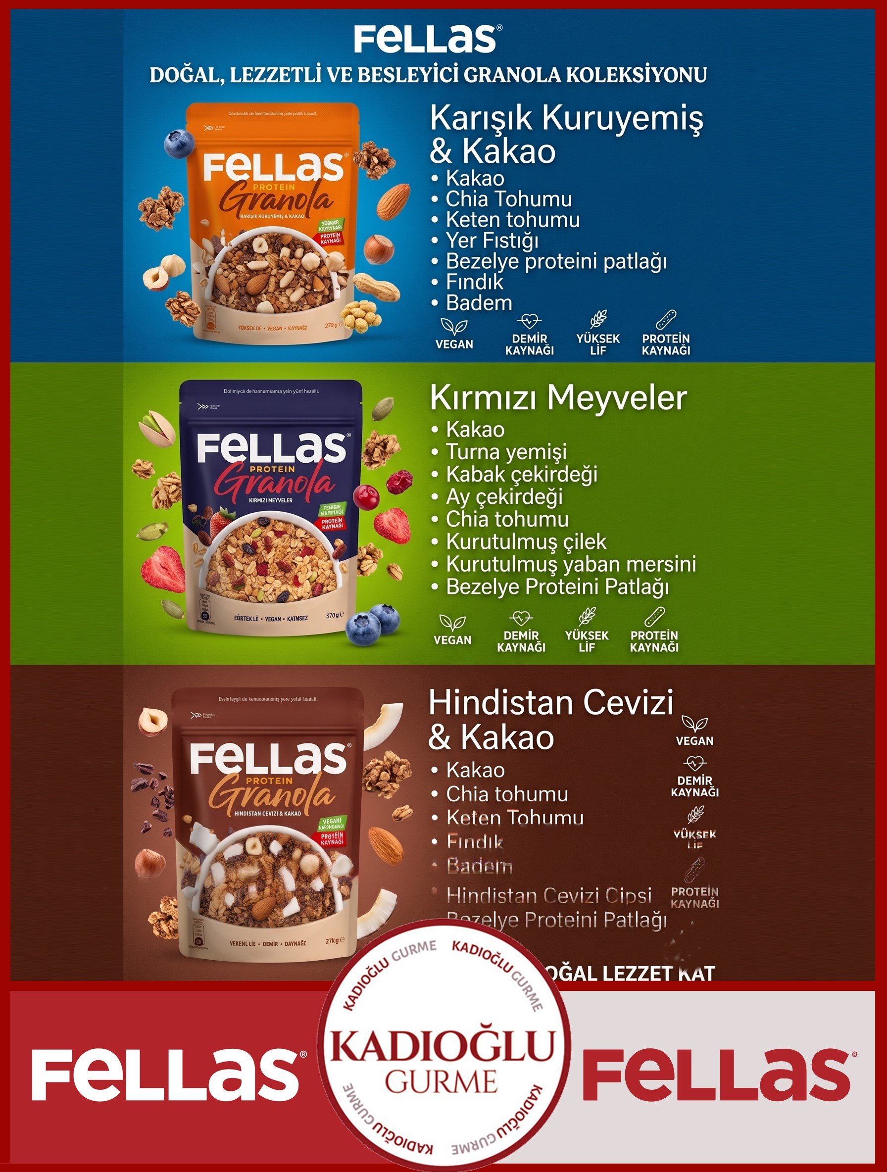 Fellas Granola 6'lı Süper Paket