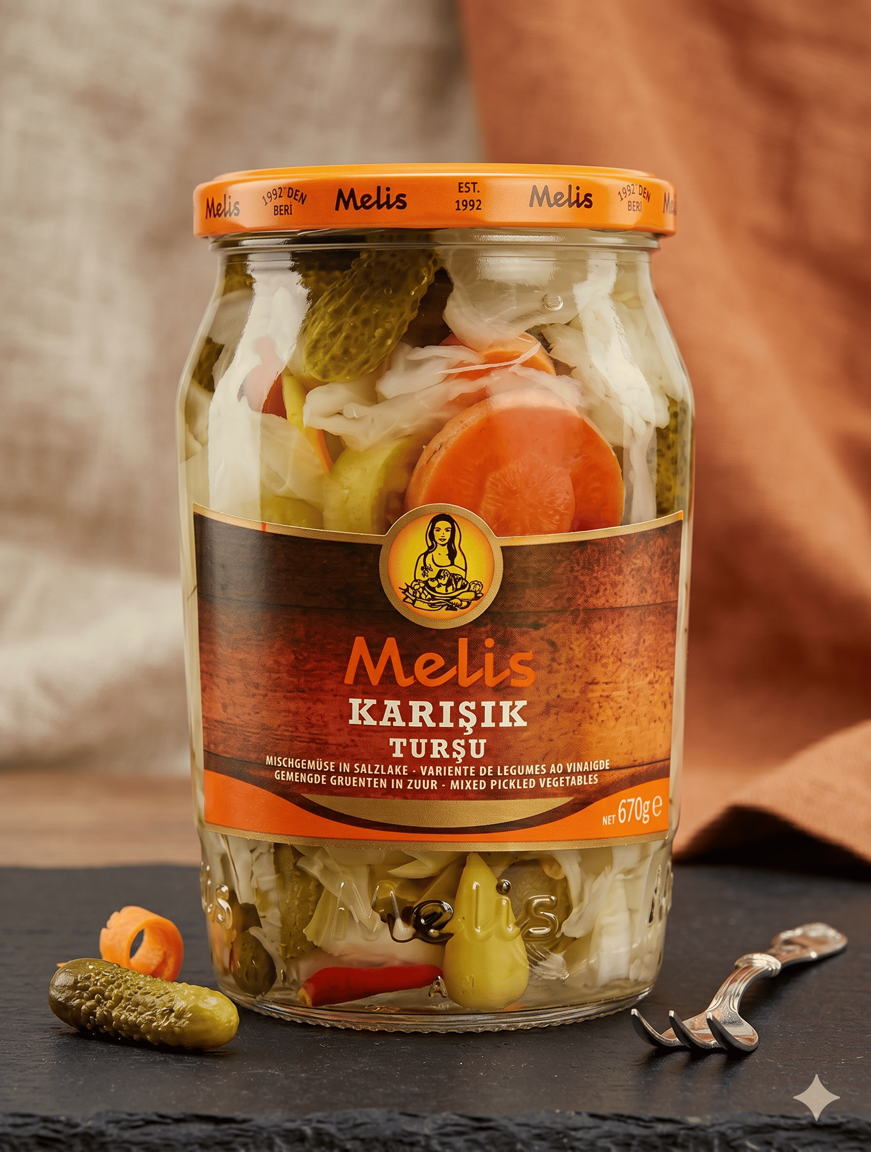 MELIS KARISIK TURSU 670GR