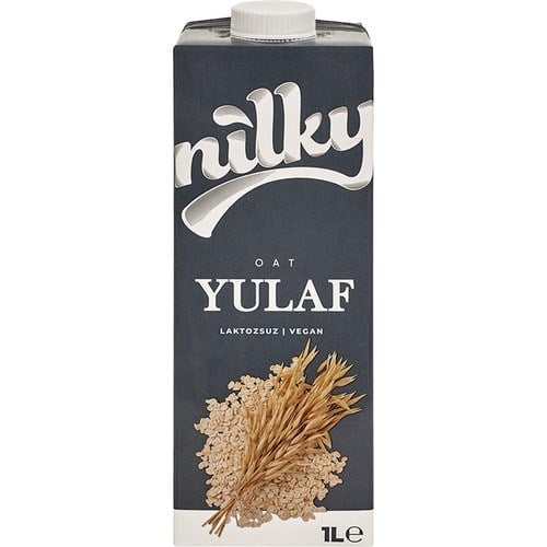 Nilky Yulaf Sütü 1lt Vegan Laktozsuz Özellikli Türkiye Menşeli Sağlıklı Alternatif