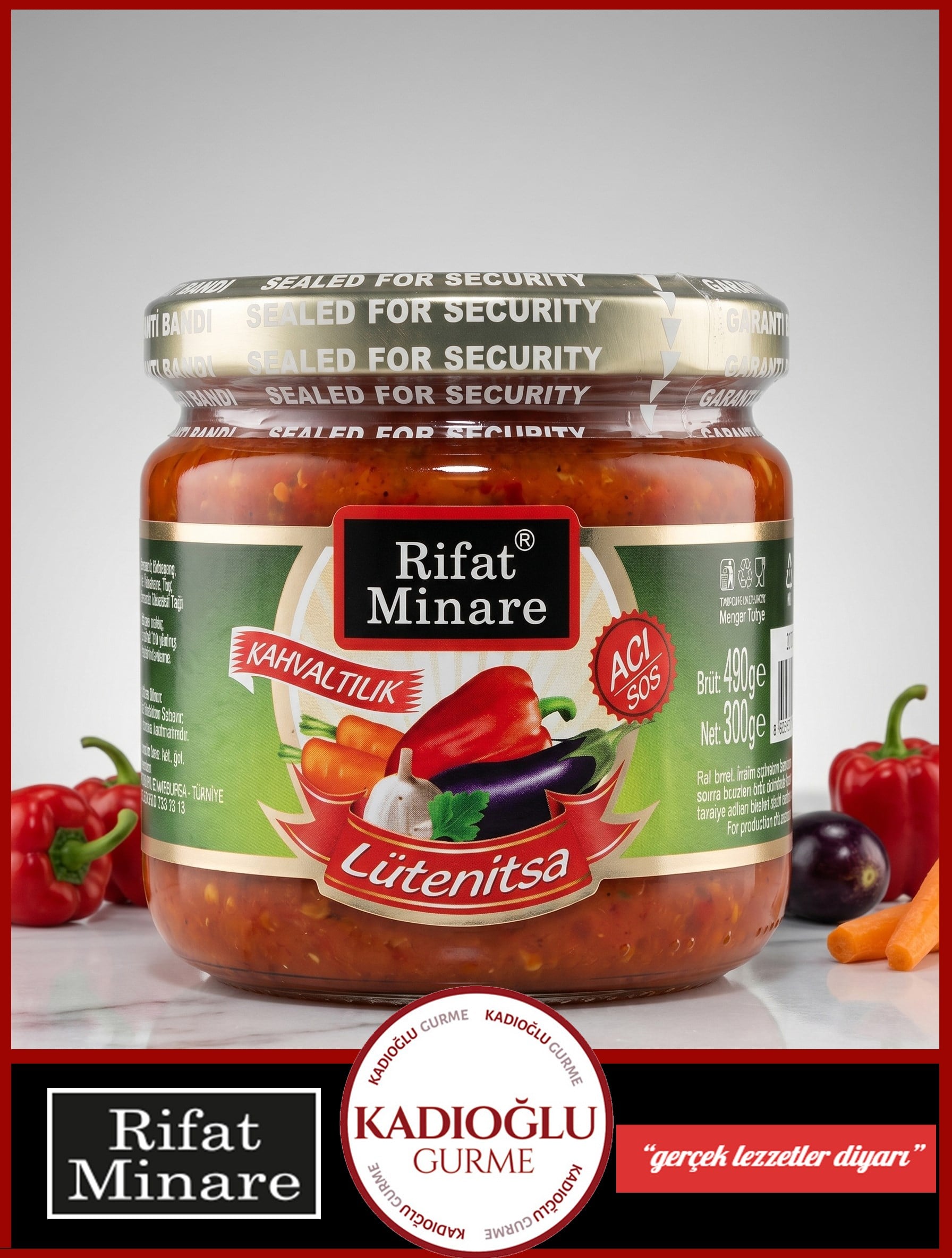 Rifat Minare Lutenitsa Kahvaltılık Acı Sos 290 gr