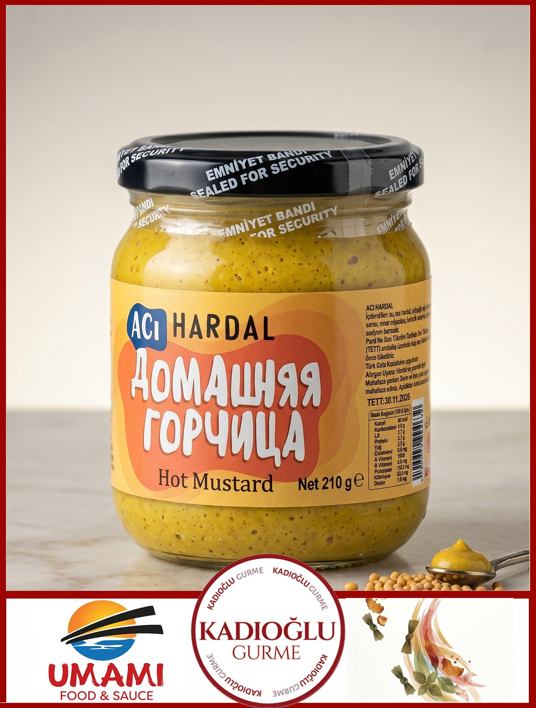 Umami Acı Hardal (Hot Mustard) 210 gr