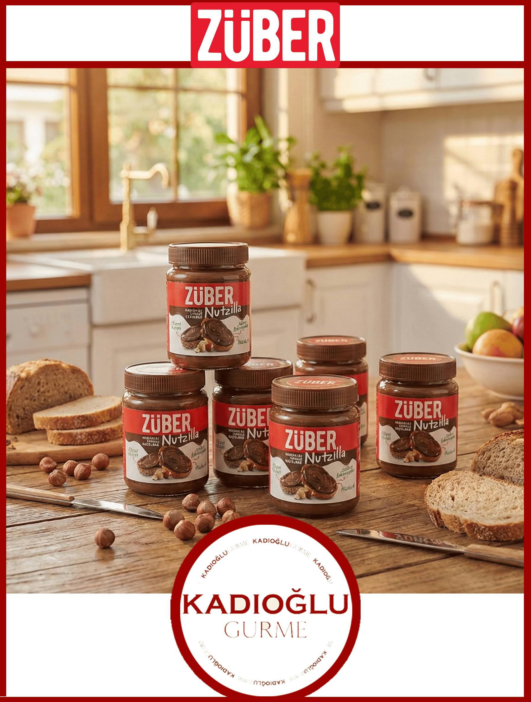 Züber Nutzilla Fındık Kreması Kakaolu 315 Gr