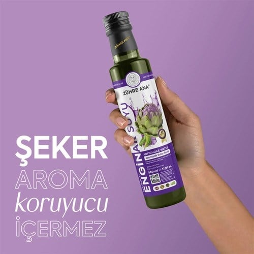 Zühre Ana 500 ml Enginar Suyu Aromalı Doğal Ürün Türkiye Menşeli Saf İçerik