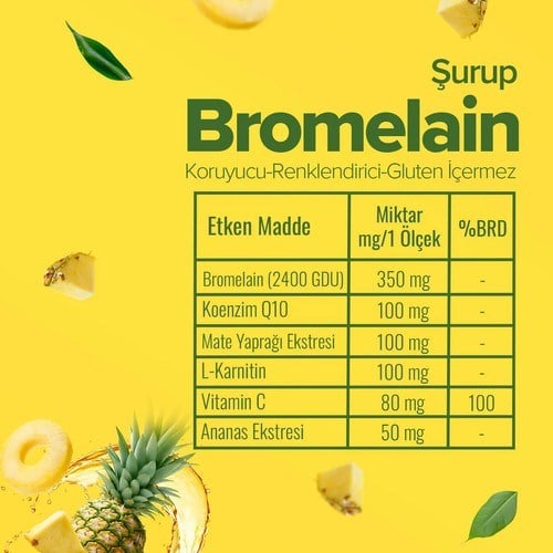 Zühre Ana Bromelain Ananas Içeren Detox Şurubu