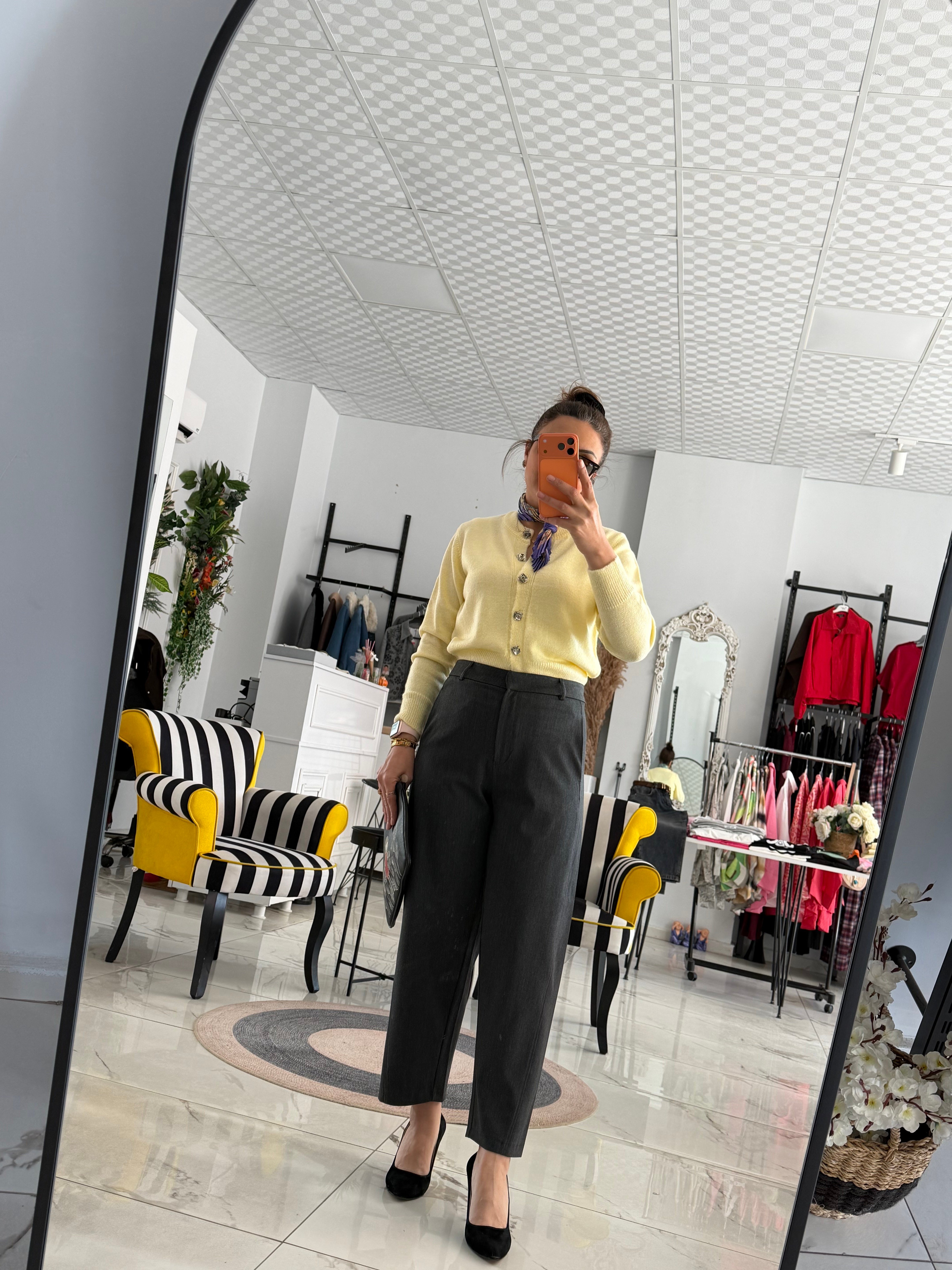 Klasik Düz Kesim Pantolon ANTRASİT