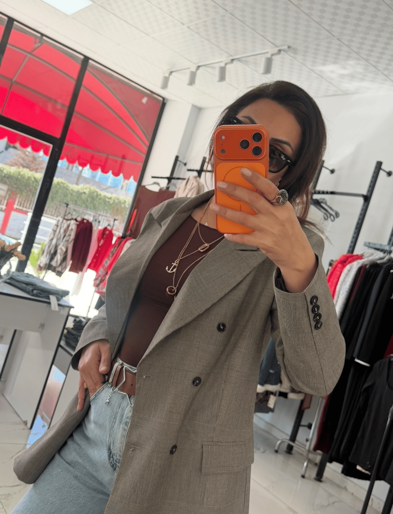 Orijinal Model  Premium Ekoseli Ceket
