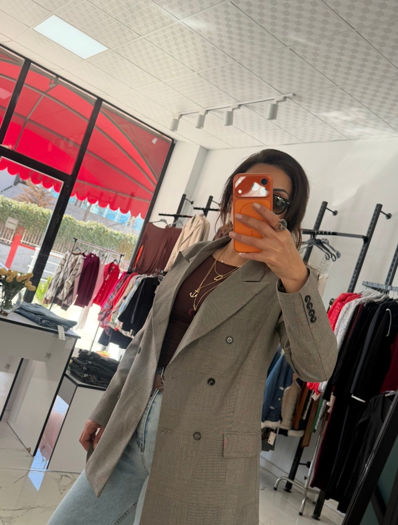 Orijinal Model  Premium Ekoseli Ceket