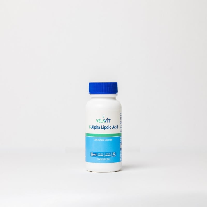 Alfa Lipoik AsitVelavitVELALFLİPASİTVELAVIT ALPHA LIPOIC ACID 30 CAPS