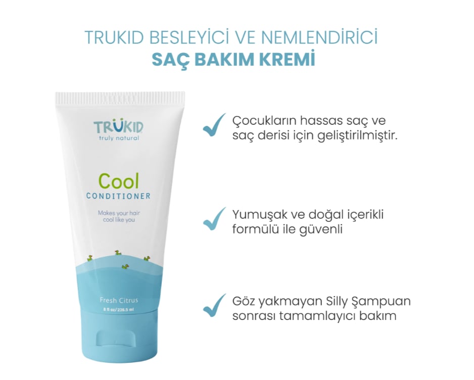 Bebek BakımTRUKİDTRUKIDCOOLCONTruKid Besleyici ve Nemlendirici Saç Bakım Kremi 236.5 ml