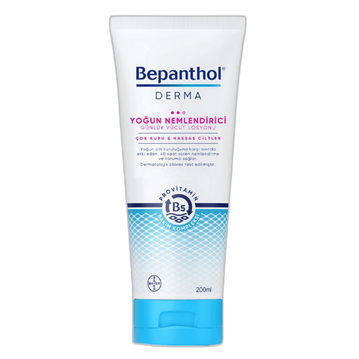 BEPANTHOL DERMA COK KURU VE HASSAS CILTLER ICIN TEMEL NEMLENDIRICI GUNLUK VUCUT LOSYONU 200 ml tüpVücut Losyonu & SütüBAYER1MST-11150BEPANTHOL DERMA COK KURU VE HASSAS CILTLER ICIN TEMEL NEMLENDIRICI GUNLUK VUCUT LOSYONU 200 ml tüp