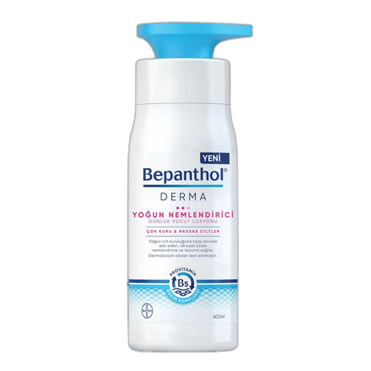 BEPANTHOL DERMA YOGUN NEMLENDIRICI COK KURU VE HASSAS CILTLER 400 ml şişeVücut Losyonu & SütüBAYER1MST-11188BEPANTHOL DERMA YOGUN NEMLENDIRICI COK KURU VE HASSAS CILTLER 400 ml şişe