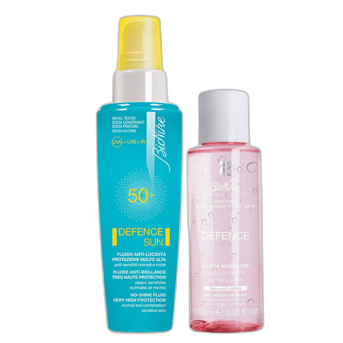 Bionike Defence Sun No Shine Fluid 50 ml +Micellar Water 100 ml HEDİYENormal Ciltler İçin Güneş KremiBioNike1MST-15272Bionike Defence Sun No Shine Fluid 50 ml +Micellar Water 100 ml HEDİYE