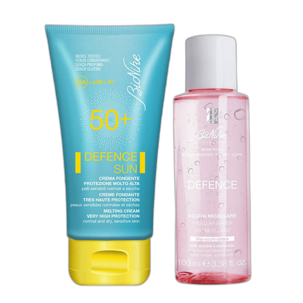 Bionike Defence Sun Spf 50 Melting Cream 50 ml +Micellar Water 100 ml HEDİYEKuru Ciltler İçin Güneş KremiBioNike1MST-15271Bionike Defence Sun Spf 50 Melting Cream 50 ml +Micellar Water 100 ml HEDİYE