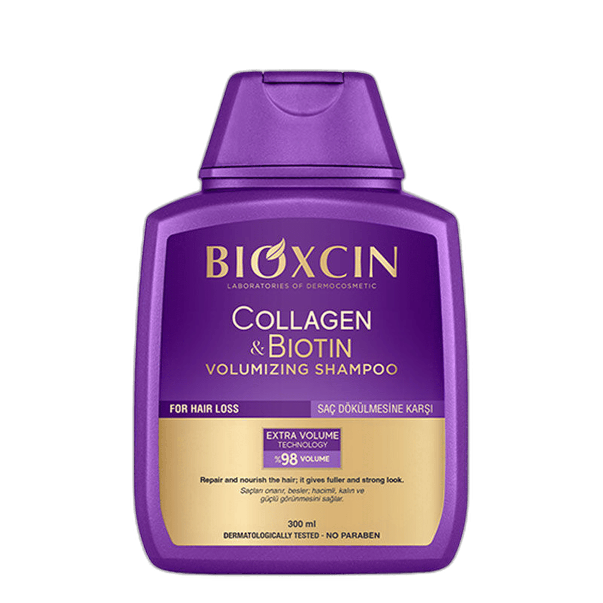 BIOXCIN COLLAGEN & BIOTIN HACIM SAMPUANI 300 ml şişeGüçlendirici-yıpranma KarşıtıDERMA-COS1MST-9189BIOXCIN COLLAGEN & BIOTIN HACIM SAMPUANI 300 ml şişe
