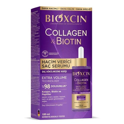 BIOXCIN COLLAGEN & BIOTIN HACIM VEREN SAC SERUMU 100 ml şişeSaç SerumuDERMA-COS1MST-10053BIOXCIN COLLAGEN & BIOTIN HACIM VEREN SAC SERUMU 100 ml şişe
