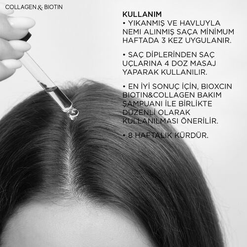 BIOXCIN COLLAGEN & BIOTIN HACIM VEREN SAC SERUMU 100 ml şişeSaç SerumuDERMA-COS1MST-10053BIOXCIN COLLAGEN & BIOTIN HACIM VEREN SAC SERUMU 100 ml şişe