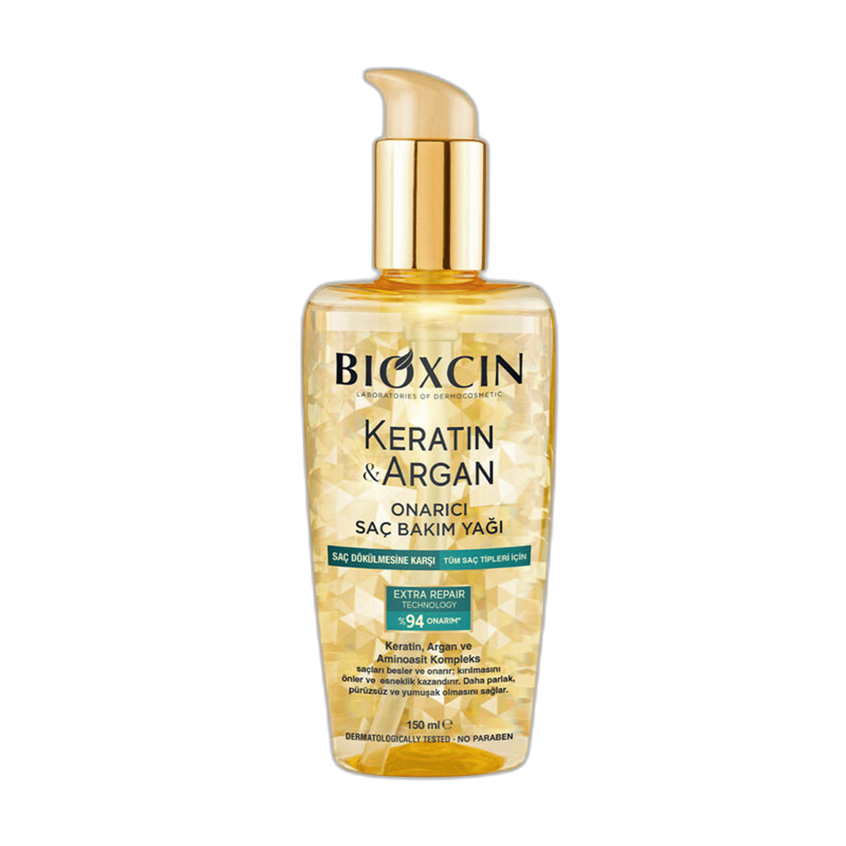 BIOXCIN KERATIN & ARGAN ONARICI BAKIM YAGI 150 ml şişeSaç Bakım YağıDERMA-COS1MST-9750BIOXCIN KERATIN & ARGAN ONARICI BAKIM YAGI 150 ml şişe